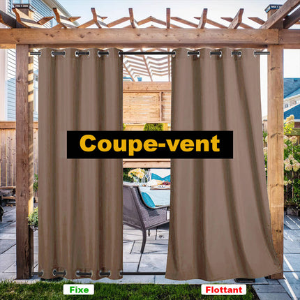 Tenda esterna per pergola con occhielli