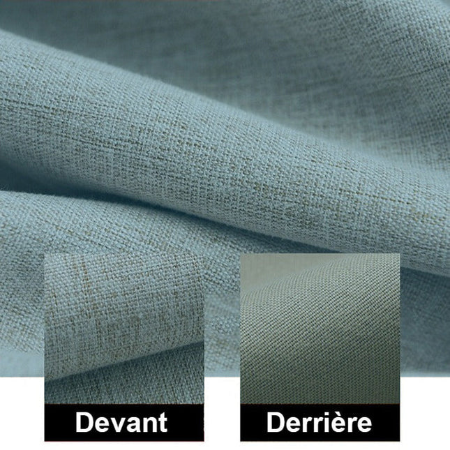 Tenda Oscurante Blu Petrolio Effetto Lino