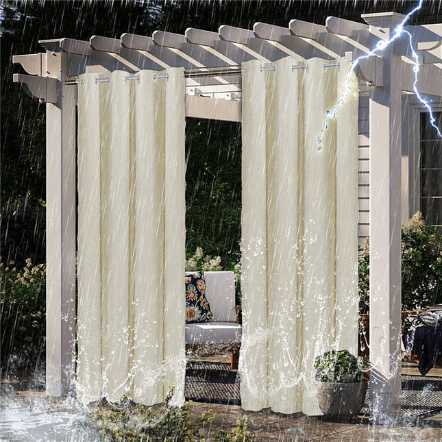 Tenda da esterno beige per balcone
