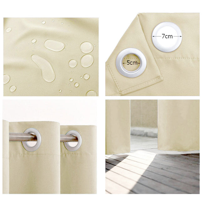 Tenda da esterno beige per balcone