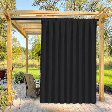 Tenda da esterno impermeabile nera antimuffa