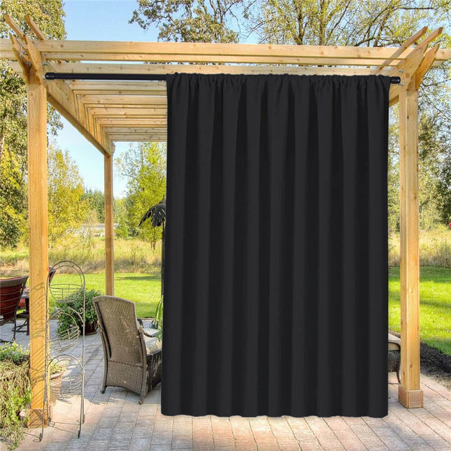 Tenda da esterno impermeabile nera antimuffa