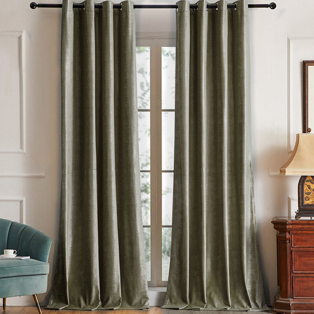 Tenda oscurante grigio con micro fantasia