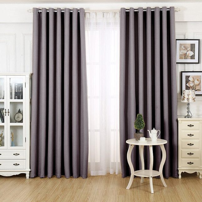 Tenda oscurante termica grigio per soggiorno