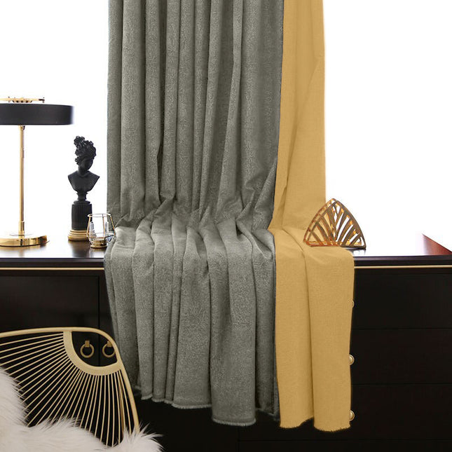 Tenda Oscurante Grigio Antracite Effetto Ciniglia