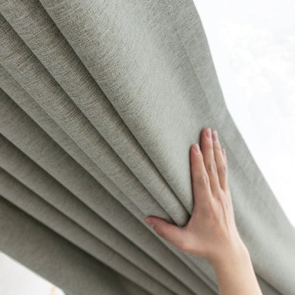 Tenda oscurante verde per camera da letto