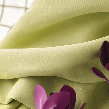 Tenda Stile Scandinavo Moderna Giallo Senape