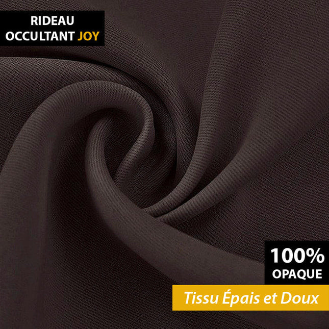 Tenda Semi Oscurante Marrone per Soggiorno