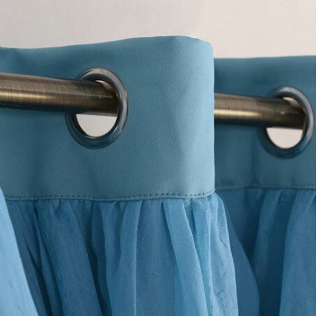 Tenda oscurante doppia con voile