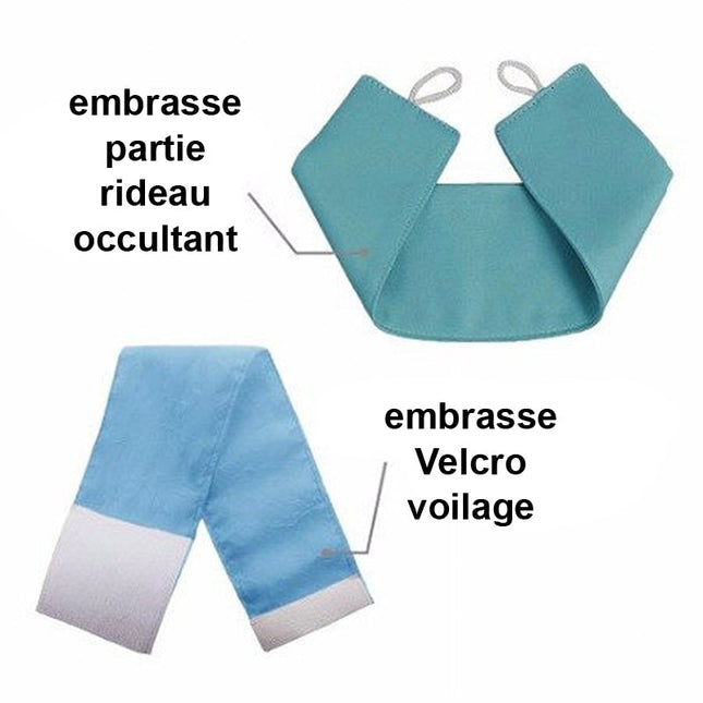 Tenda oscurante doppia con voile