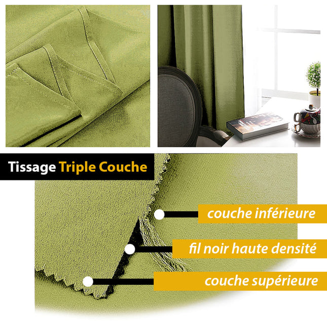 Tenda oscurante moderna verde chiaro