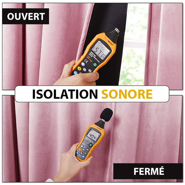 Tenda Oscurante in Velluto Rosa Cipria