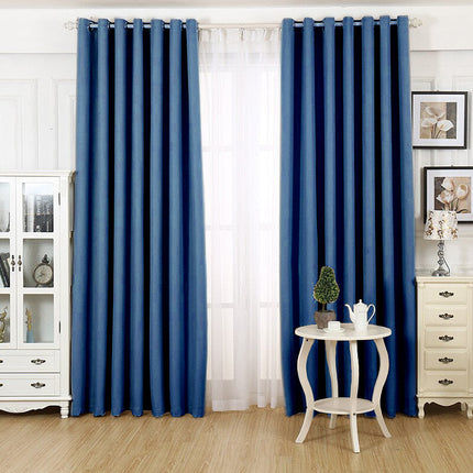 Tenda decorativa blu per soggiorno