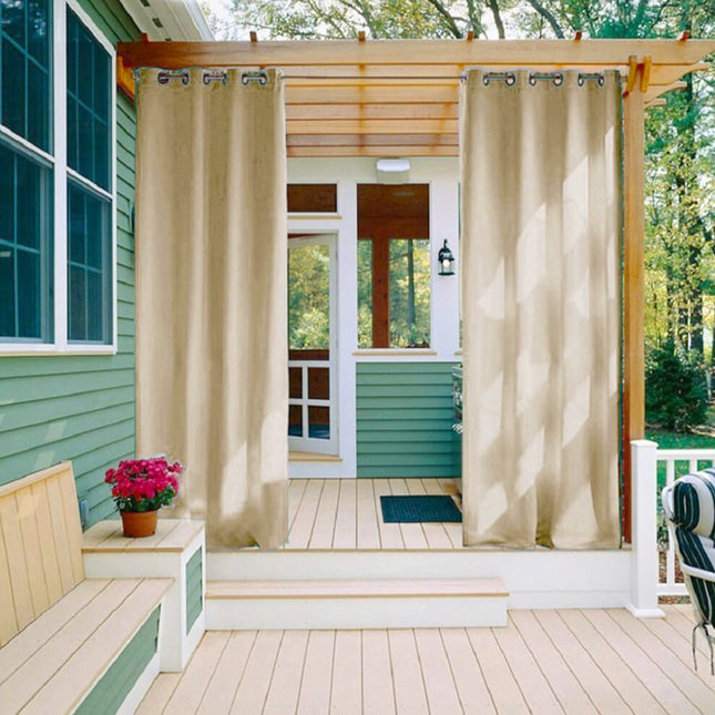 Tenda da esterno beige per balcone