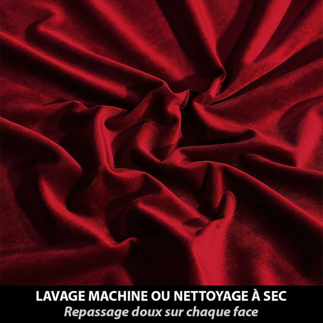 Tenda termica in velluto bordeaux