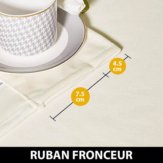 Tenda Isolante Termica Effetto Velluto Avorio