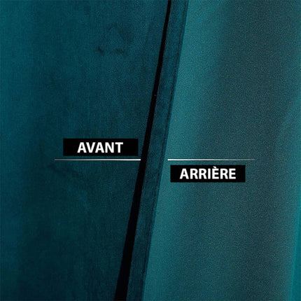 Tenda Termica Oscurante Blu Ottanio Velluto