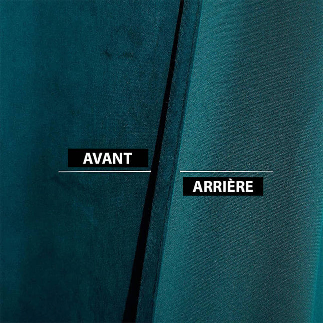 Tenda Termica Oscurante Blu Ottanio Velluto