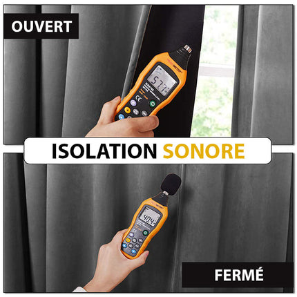 Tenda oscurante velluto grigio scuro