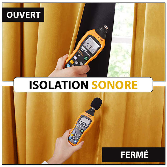 Tenda Oscurante in Velluto Giallo Senape