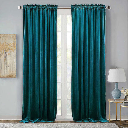 Tenda Termica Oscurante Blu Ottanio Velluto