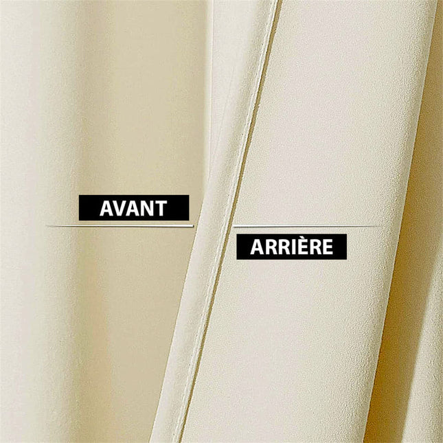 Tenda Isolante Termica Effetto Velluto Avorio