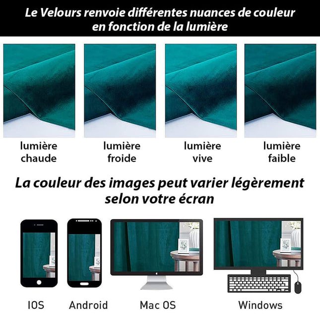 Tenda Termica Oscurante Blu Ottanio Velluto