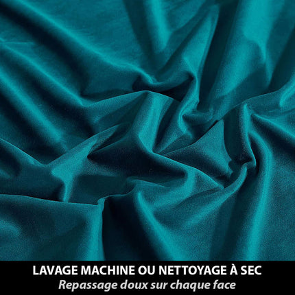 Tenda Termica Oscurante Blu Ottanio Velluto