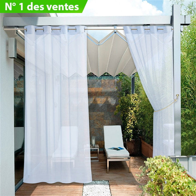 Tenda da Esterno Trasparente con Occhielli