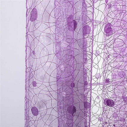 Tenda velata color malva motivo rami