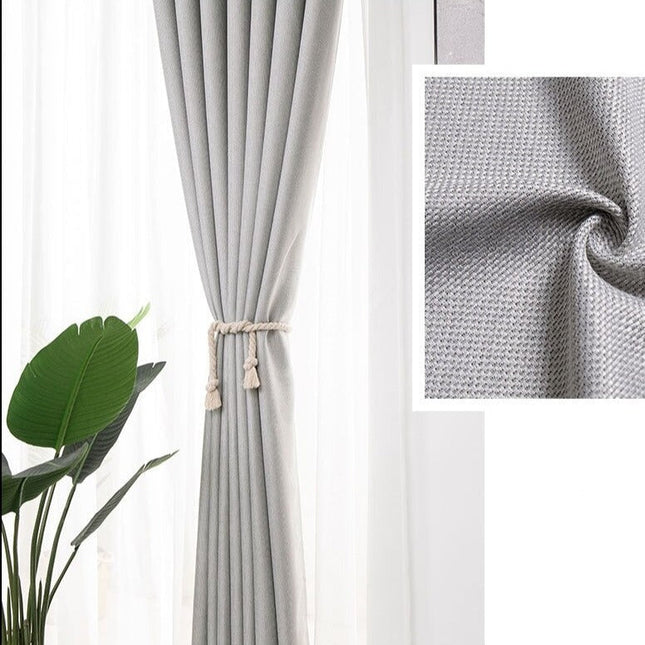 Tenda moderna testurizzata colore grigio