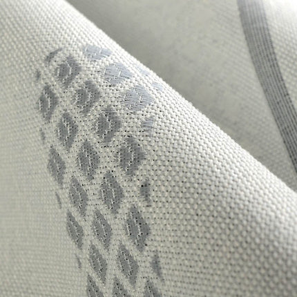 Tenda Oscurante Grigia con Design Geometrico