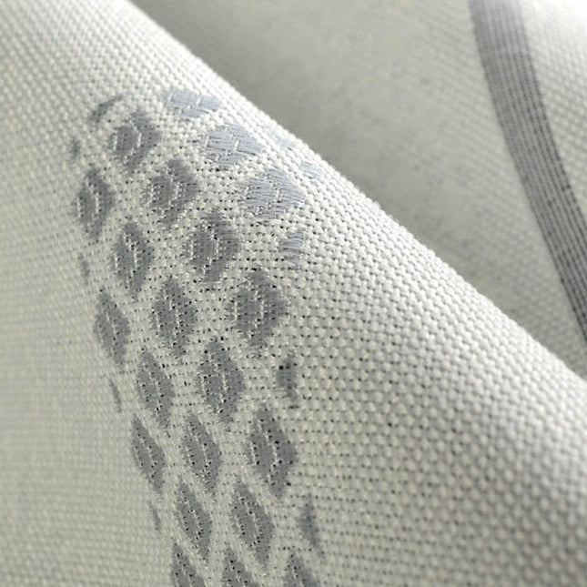 Tenda Oscurante Grigia con Design Geometrico