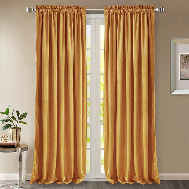 Tenda Termica in Velluto Dorato Elegante