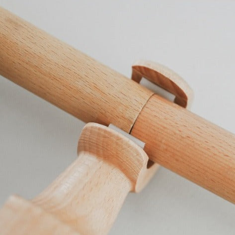 Bastone per tenda in legno naturale