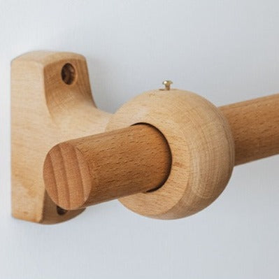 Bastone per tenda in legno naturale