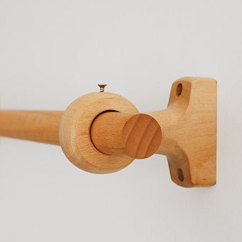 Bastone per tenda in legno naturale